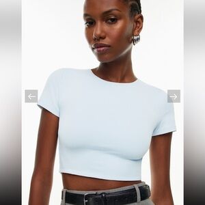 Aritzia Contour Light Blue Marvel Waist T-Shirt M